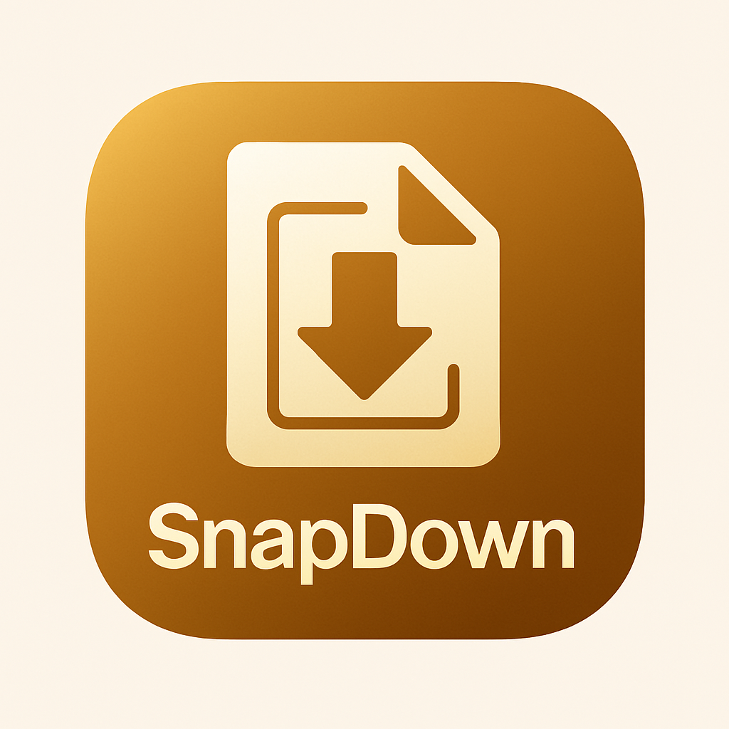 SnapDown Logo